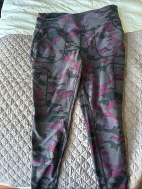 torrid Purple and Gray Camo Cargo Leggings